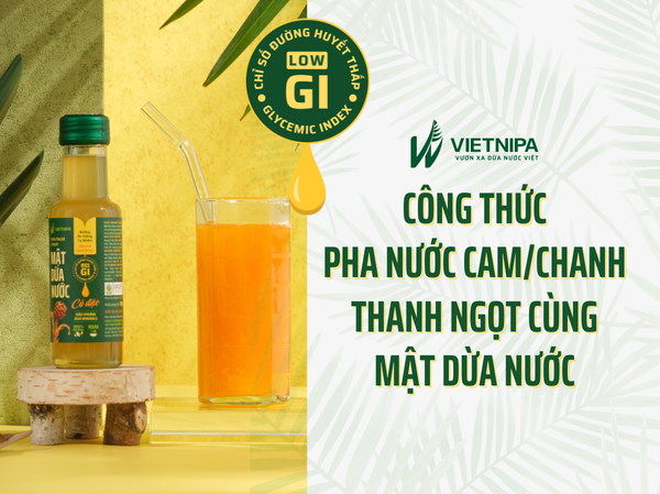 Nước Cam Pha Mật Dừa Nước