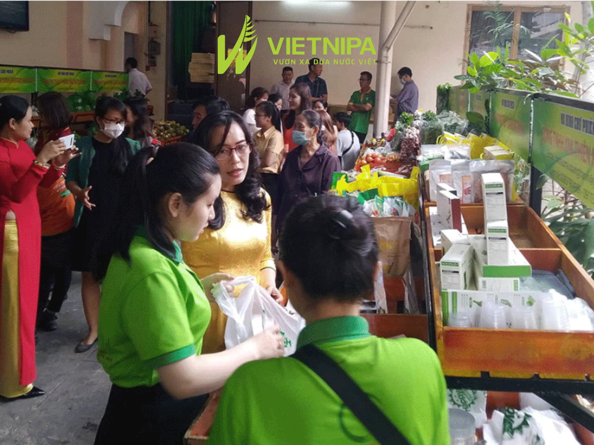 Mật Dừa Nước VIETNIPA Có Mặt Tại Phiên Chợ Triển Lãm Sản Phẩm Nông Nghiệp Do Sở Nông Nghiệp Tổ Chức