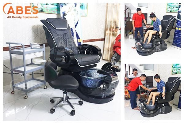 Bàn Giao Ghế Nail Massage Pedicure Cho Khách Hàng Tại Gò Vấp