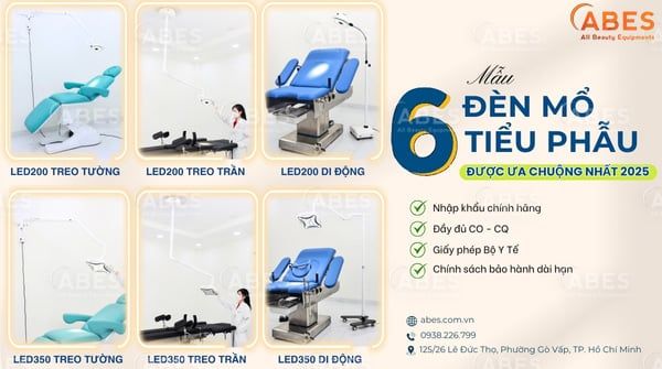 Top 6 Mẫu Đèn Mổ Tiểu Phẫu Nhập Khẩu Được Ưa Chuộng Nhất 2025
