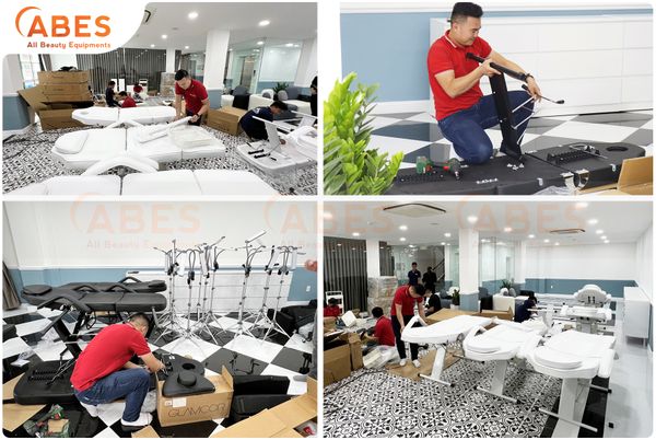 Bàn Giao Giường thẩm mỹ 3 khúc cao cấp HMBB - 8850