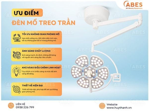 Những Lưu Ý Khi Lắp Đặt Đèn Mổ Treo Trần Trong Phòng Mổ