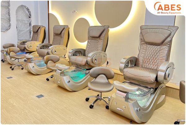 Combo ghế Nail cao cấp Pedicure Massage với mã HMPC - 102 nhập khẩu Hi-MEC