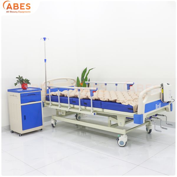 Giường bệnh nhân chỉnh cơ 3 tay quay HMHB-1030