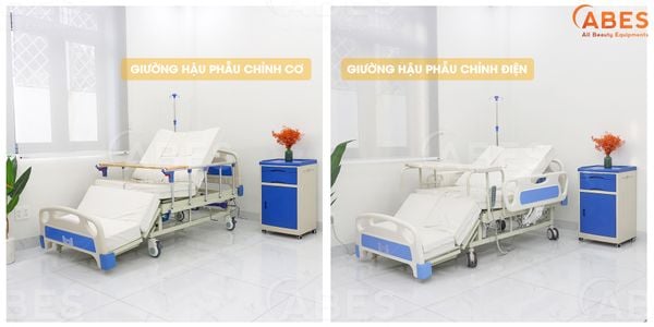 Nên Mua Giường Hậu Phẫu Chỉnh Điện Hay Chỉnh Cơ Bằng Tay Quay ?