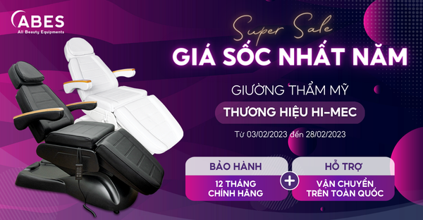 giường thẩm mỹ chỉnh điện tay gỗ 3 động cơ Hi-MEC HMBB 8030