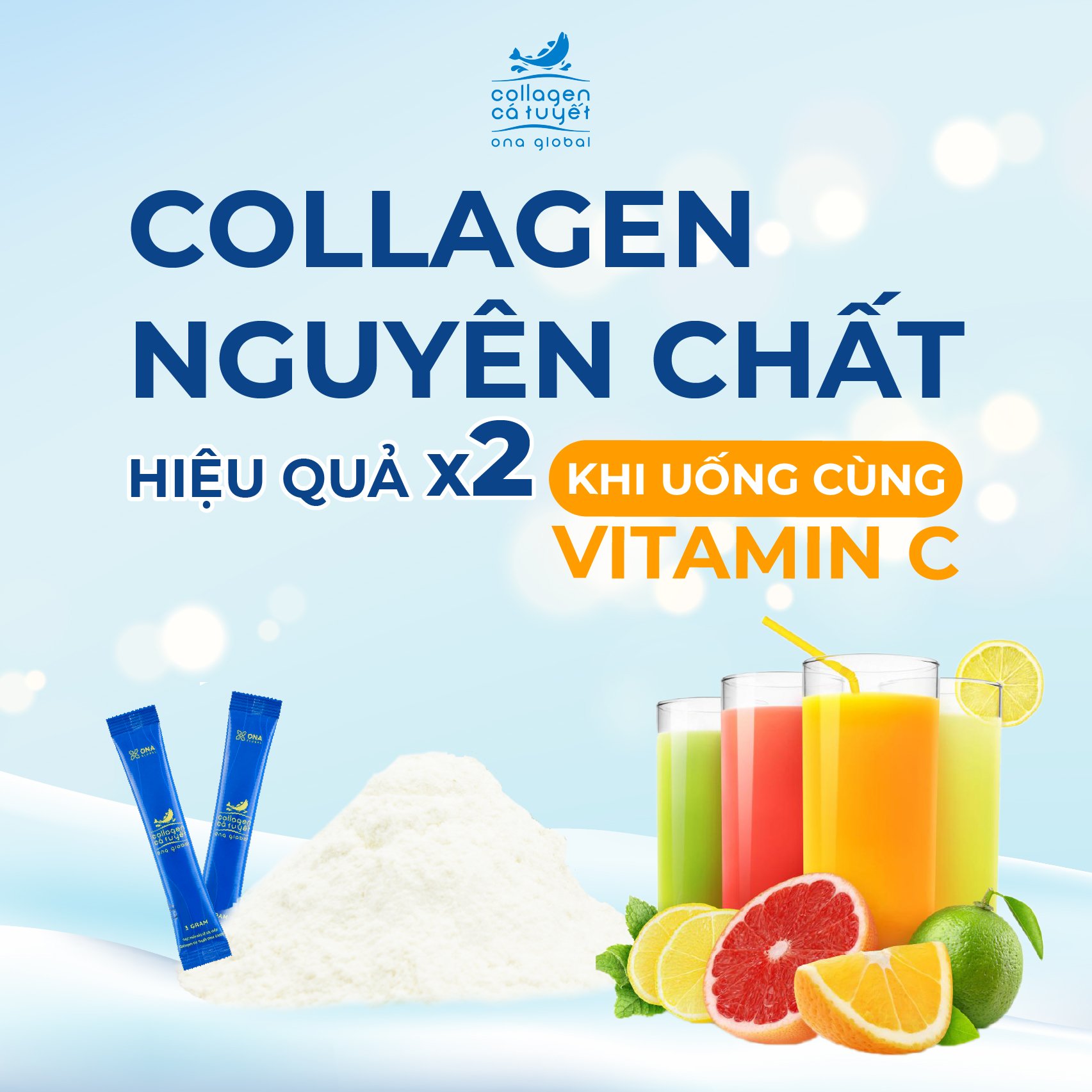 Tại sao Collagen nên uống cùng vitamin C?