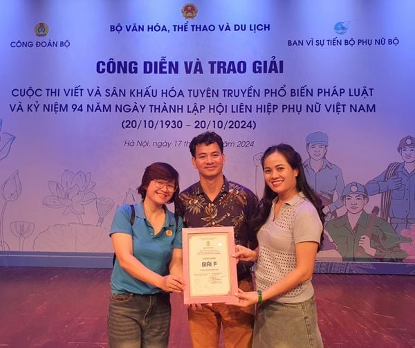 Công đoàn Nhà hát Kịch Việt Nam tham gia Cuộc thi Sân khấu hóa Tìm hiểu về thực hiện dân chủ cơ sở, tuyên truyền phổ biến pháp luật năm 2024 do Công đoàn Bộ Văn hóa, Thể thao và Du lịch tổ chức