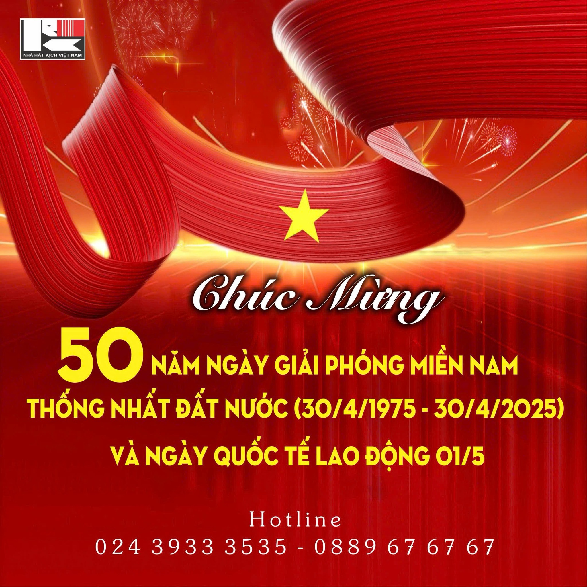 CHÚC MỪNG 50 NĂM NGÀY GIẢI PHÓNG MIỀN NAM, THỐNG NHẤT ĐẤT NƯỚC (30/4/1975 – 30/4/2025) VÀ NGÀY QUỐC TẾ LAO ĐỘNG 1/5