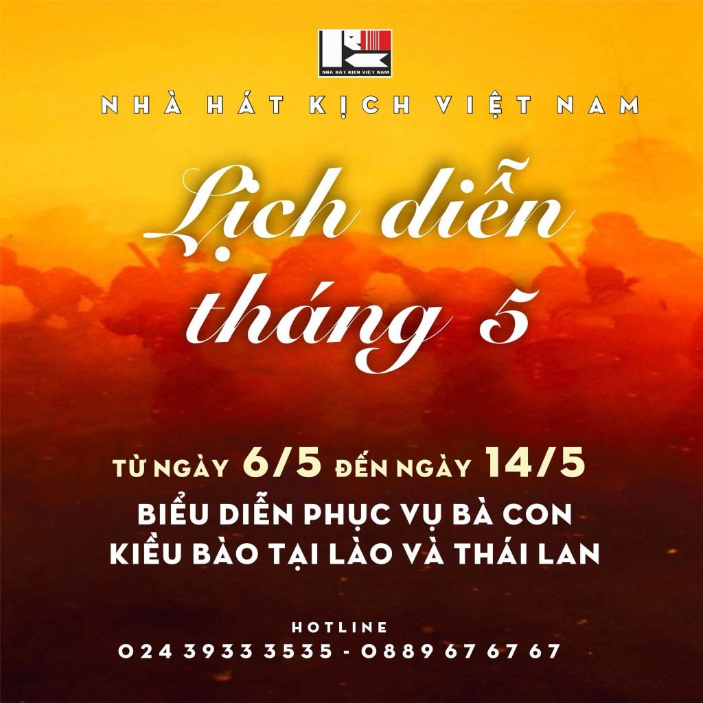 LỊCH DIỄN THÁNG 5/2025