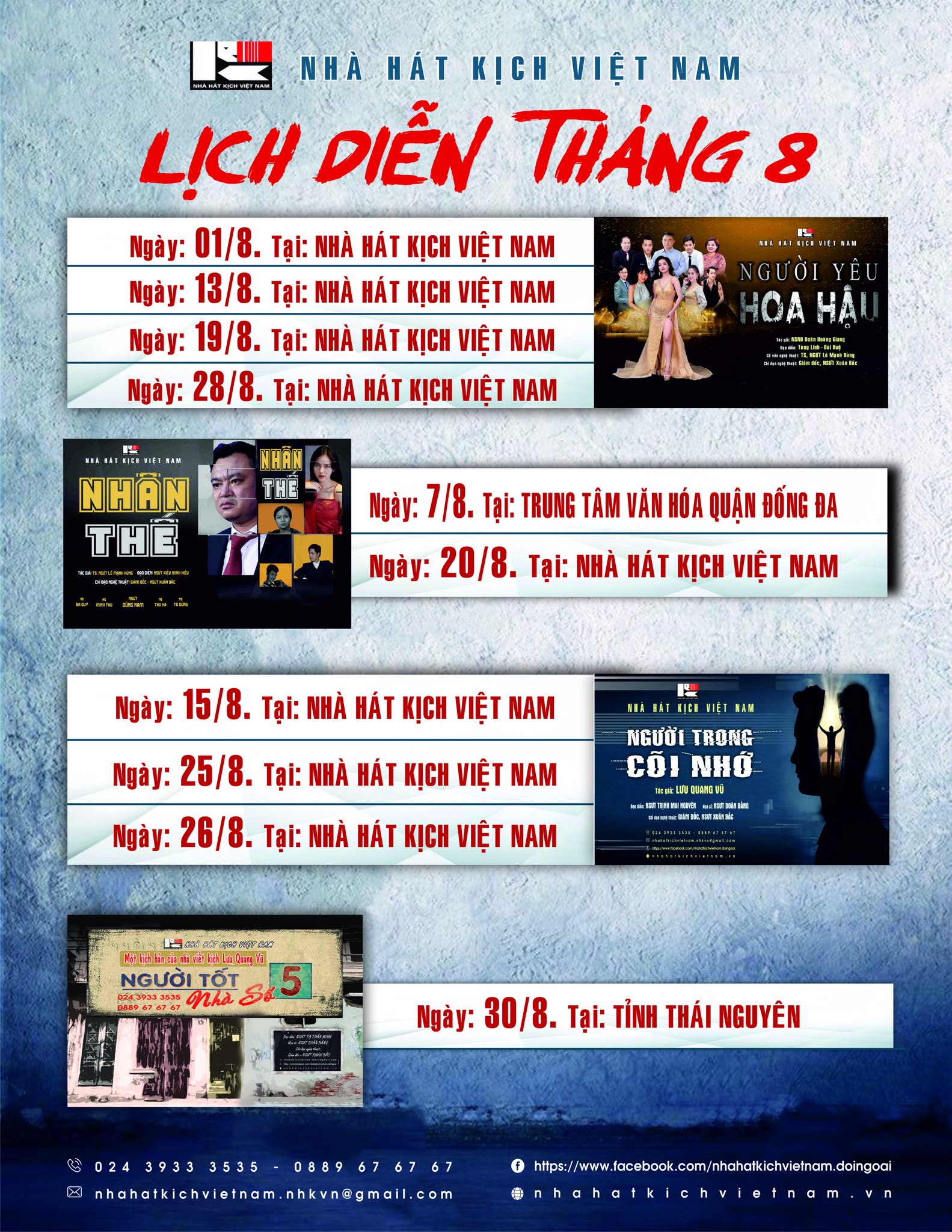 “THỰC ĐƠN” NGHỆ THUẬT THÁNG 8