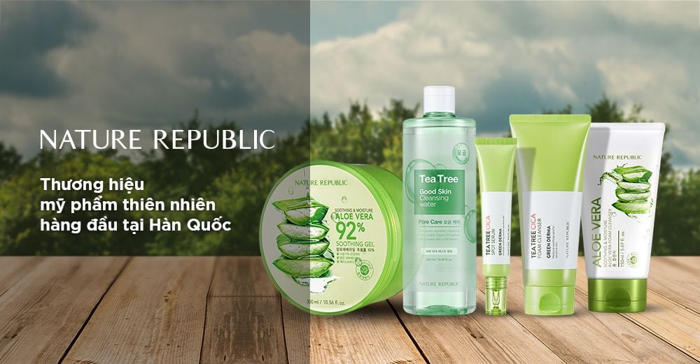 Nature Republic - Thương hiệu mỹ phẩm thiên nhiên hàng đầu tại Hàn Quốc