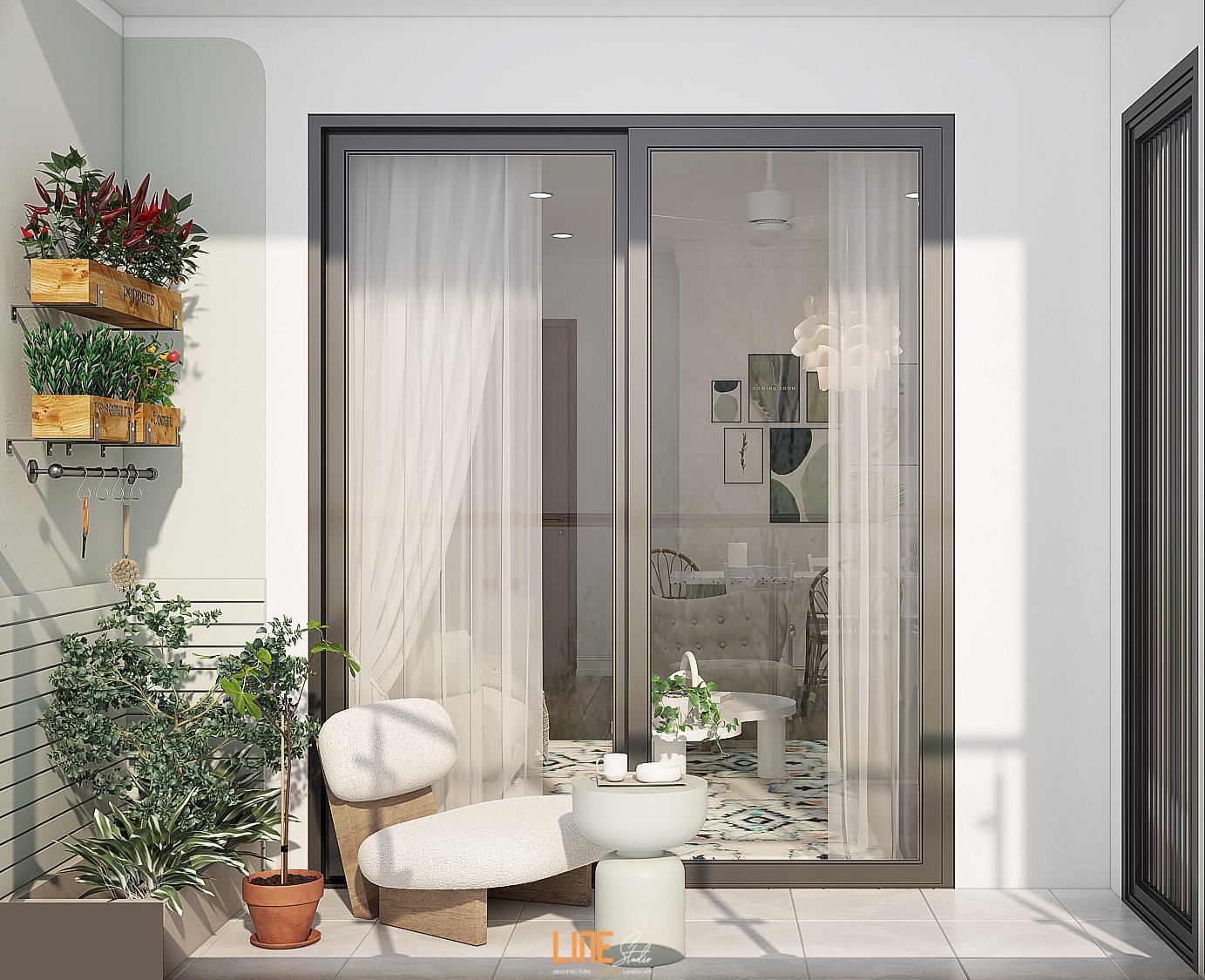 LINE STUDIO THIẾT KẾ THI CÔNG NỘI THẤT CĂN HỘ AKARI BÌNH TÂN - 110M2 - 2PN - CHỊ TRÚC