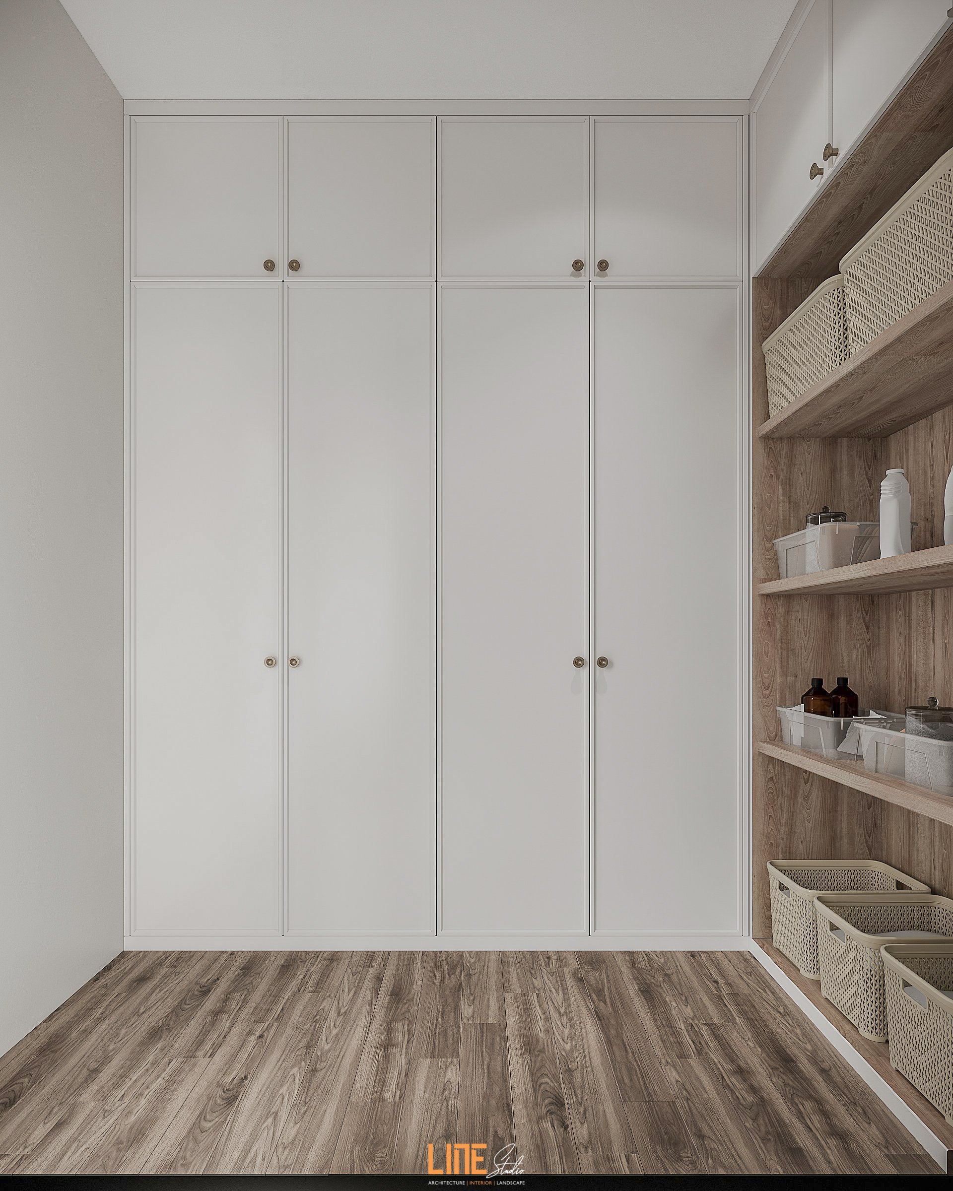 LINE STUDIO THIẾT KẾ THI CÔNG NỘI THẤT CĂN HỘ AKARI BÌNH TÂN - 110M2 - 2PN - CHỊ TRÚC