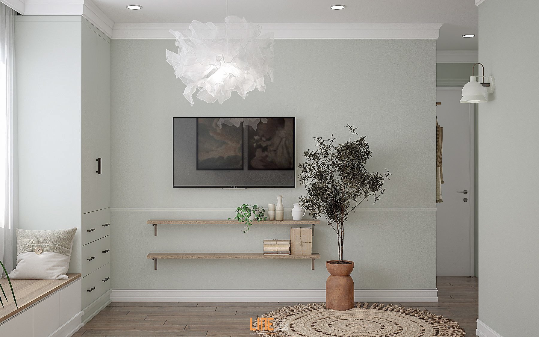 LINE STUDIO THIẾT KẾ THI CÔNG NỘI THẤT CĂN HỘ AKARI BÌNH TÂN - 110M2 - 2PN - CHỊ TRÚC