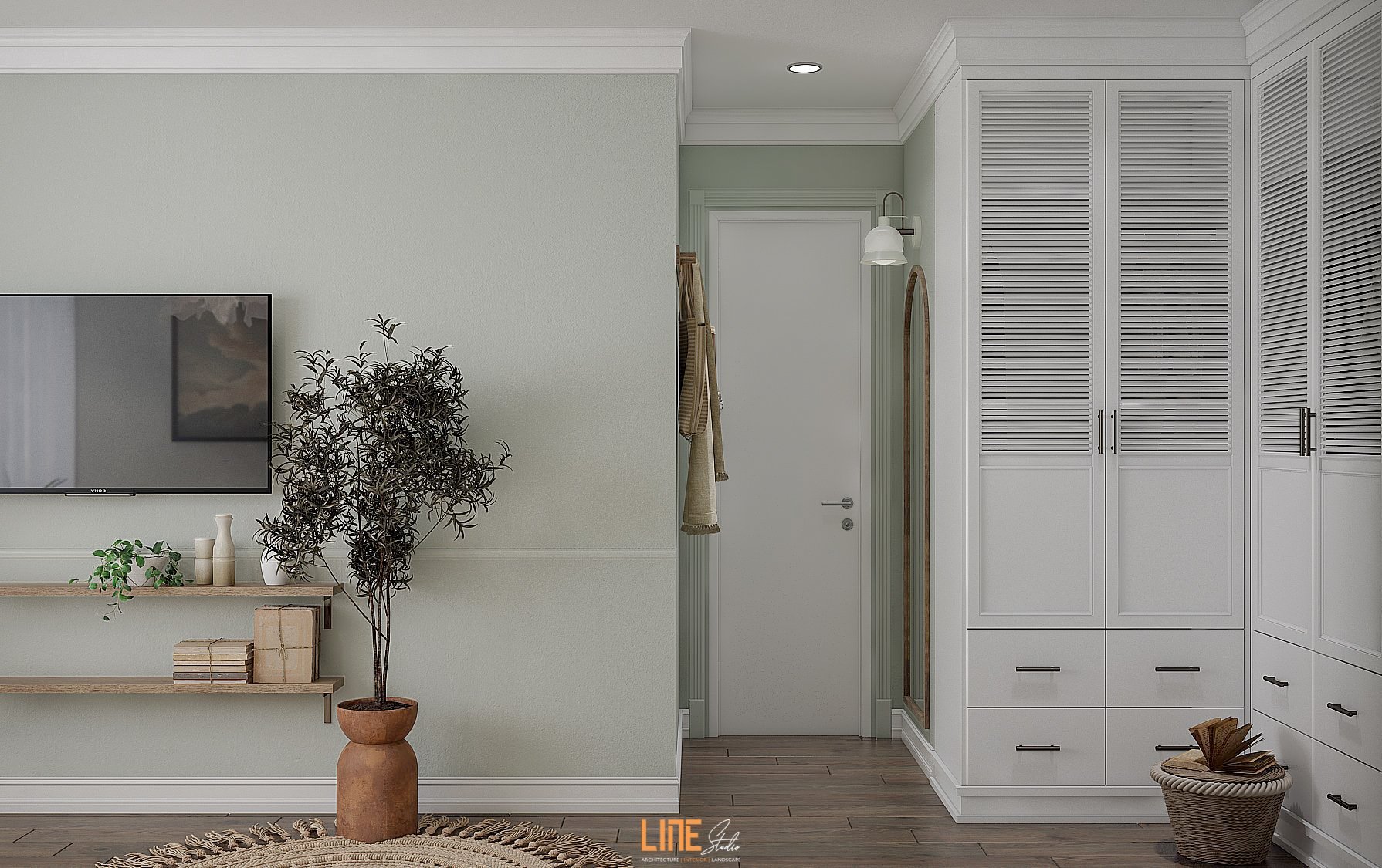 LINE STUDIO THIẾT KẾ THI CÔNG NỘI THẤT CĂN HỘ AKARI BÌNH TÂN - 110M2 - 2PN - CHỊ TRÚC