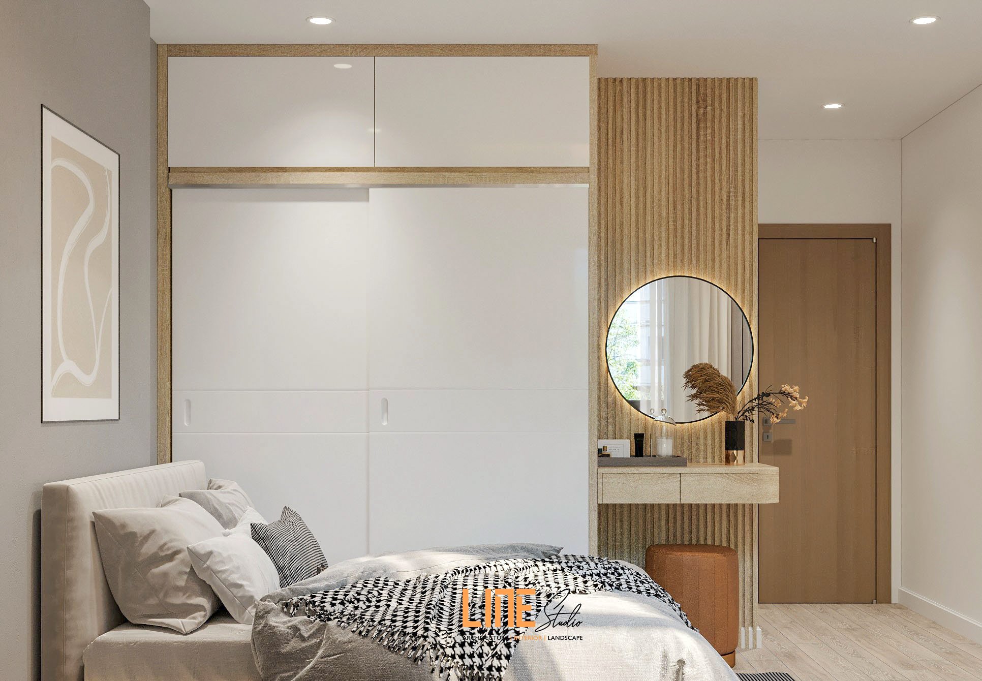 LINE STUDIO THIẾT KẾ THI CÔNG NỘI THẤT CĂN HỘ CITY ESTO - 49M2 - 2PN - ANH SƠN