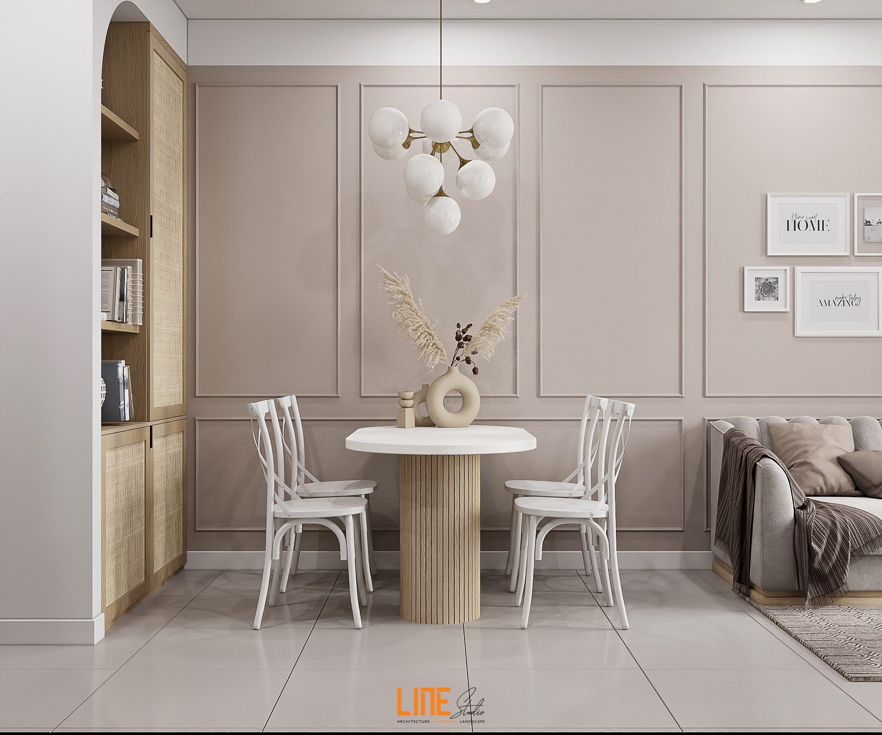 LINE STUDIO THIẾT KẾ THI CÔNG NỘI THẤT CĂN HỘ Q7 SÀI GÒN RIVERSIDE 59M2 2PN CHỊ THẢO PHÒNG NGỦ MASTER(1)