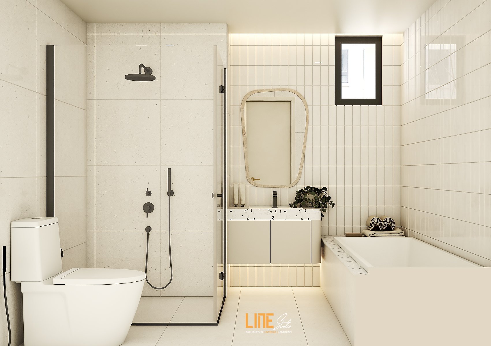 LINE STUDIO THIẾT KẾ THI CÔNG NỘI THẤT CĂN HỘ SYMPHONY - MIDTOWN PHÚ MỸ HƯNG - 90M2 - 2PN - ANH KHÁNH