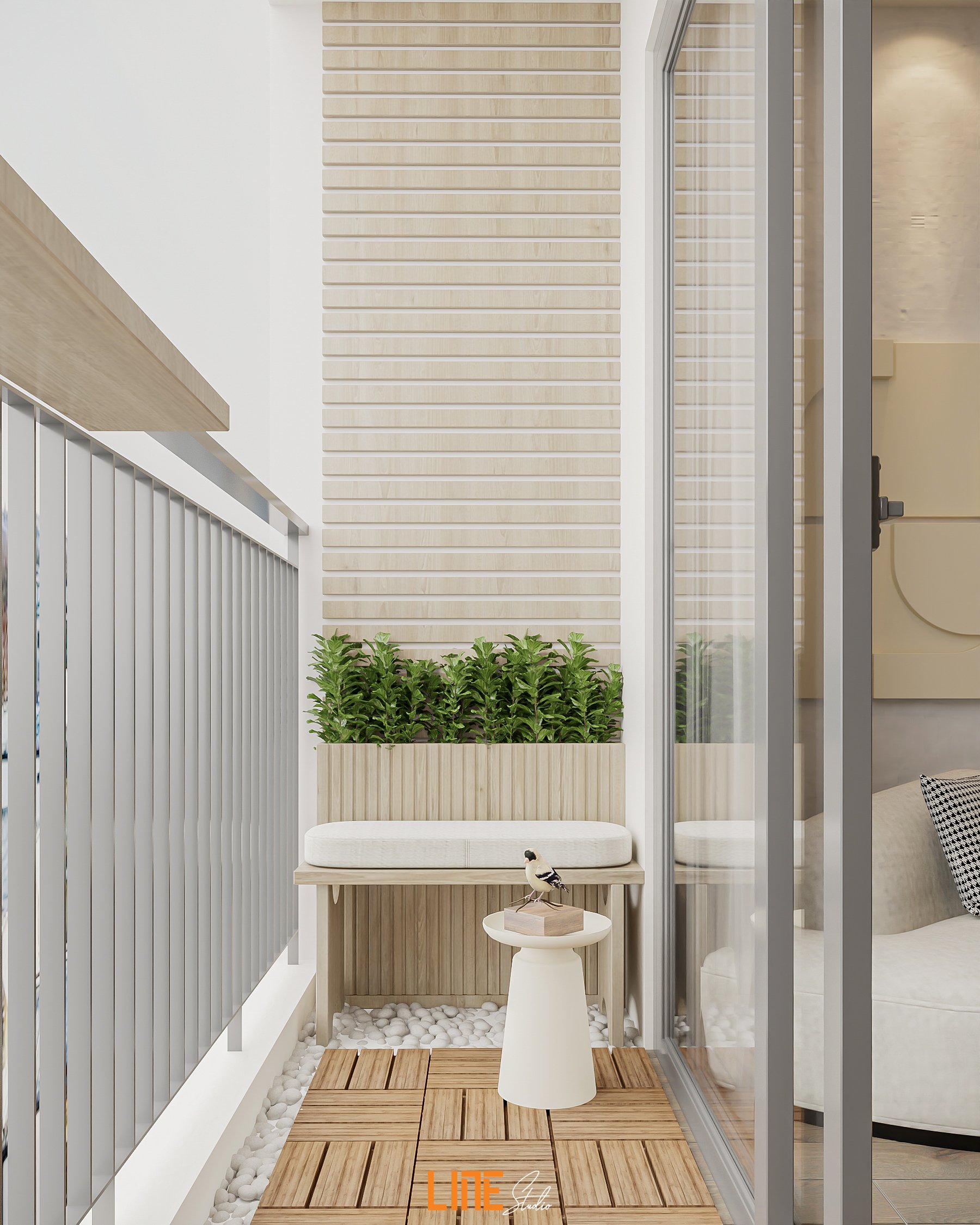 LINE STUDIO THIẾT KẾ THI CÔNG NỘI THẤT CĂN HỘ VINHOME TÒA S702 – 59M2 – 2PN – CHỊ THƯ