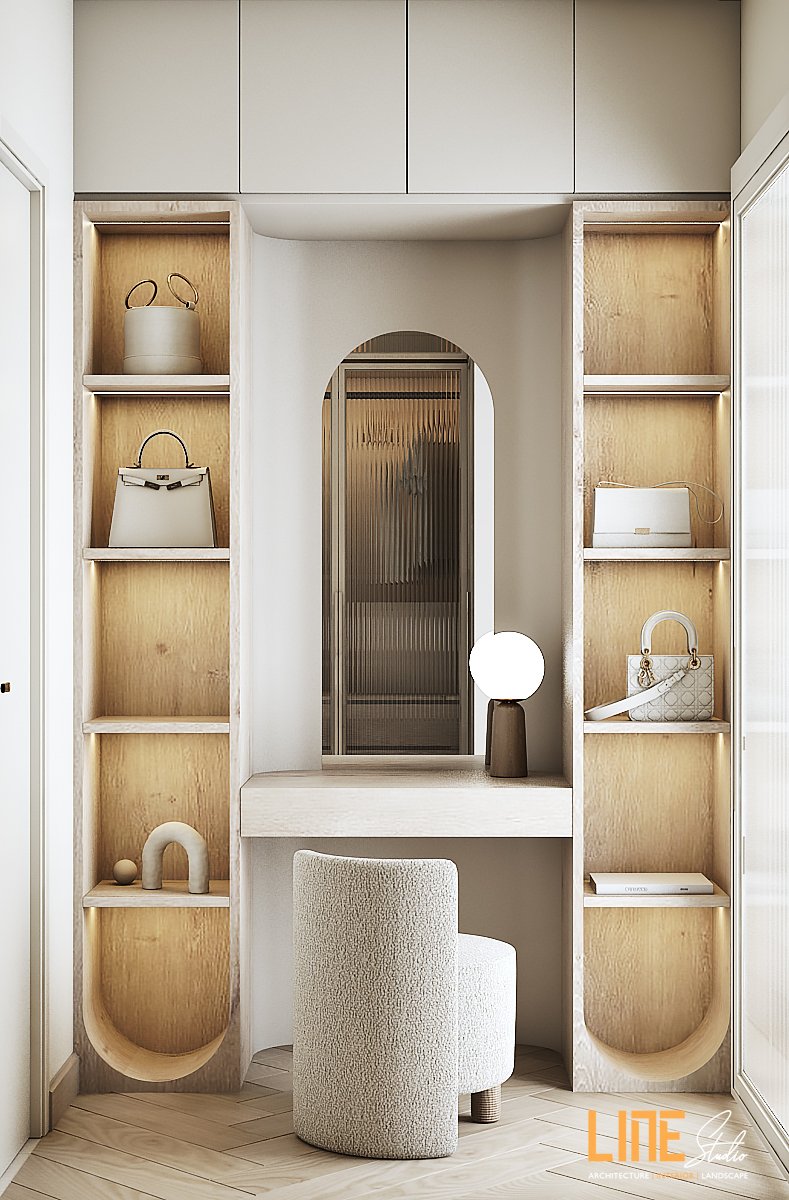 LINE STUDIO THIẾT KẾ THI CÔNG NỘI THẤT CĂN HỘ SYMPHONY - MIDTOWN PHÚ MỸ HƯNG - 90M2 - 2PN - ANH KHÁNH