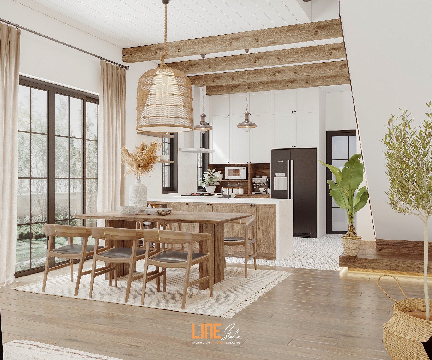 LINE STUDIO THIẾT KẾ THI CÔNG NHÀ PHỐ AN BÌNH 1 - 356M2 – 4 PN - ANH QUANG