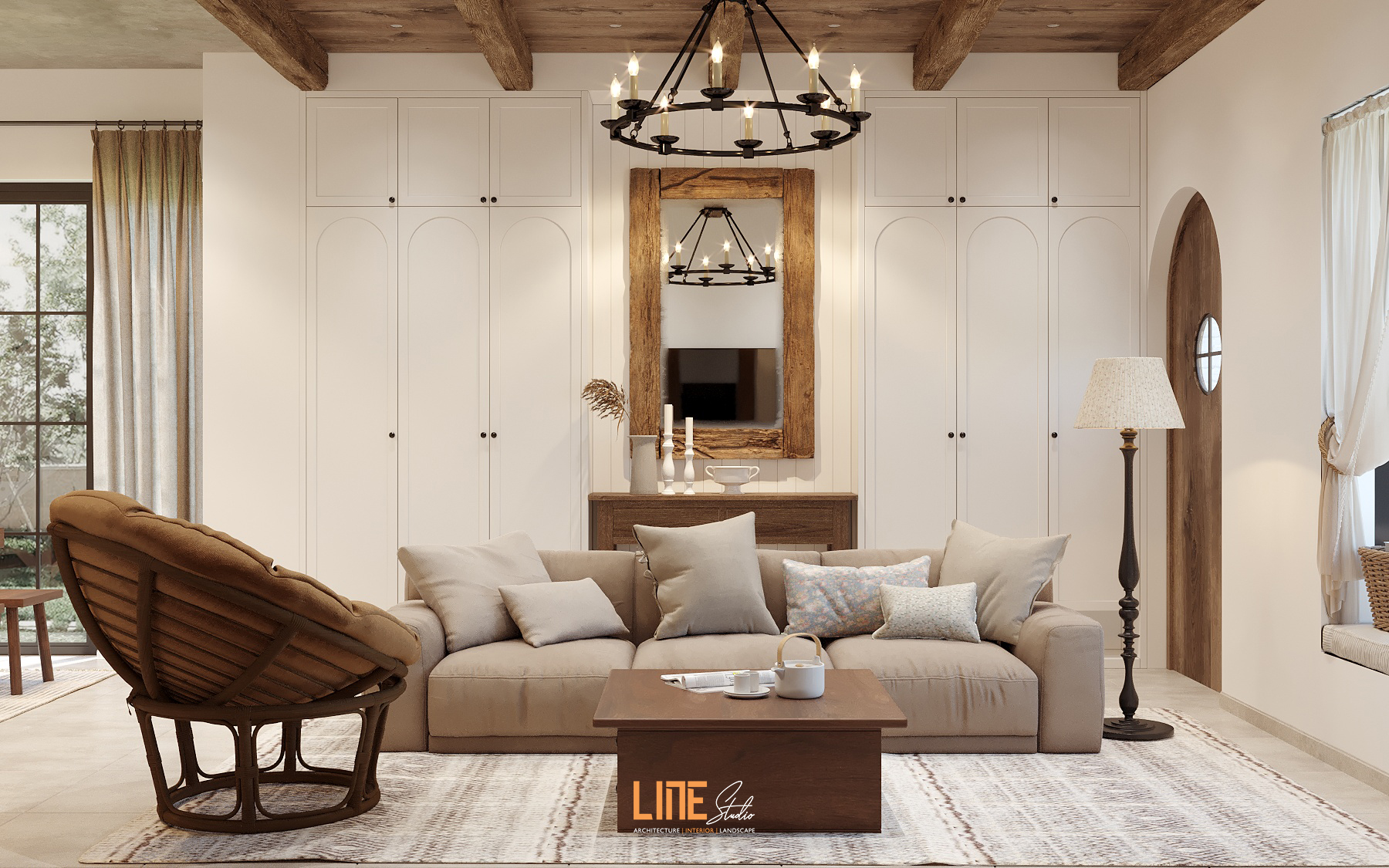 LINE STUDIO THIẾT KẾ THI CÔNG NHÀ PHỐ AN BÌNH 2 - 356M2 – 3 PN - ANH QUANG