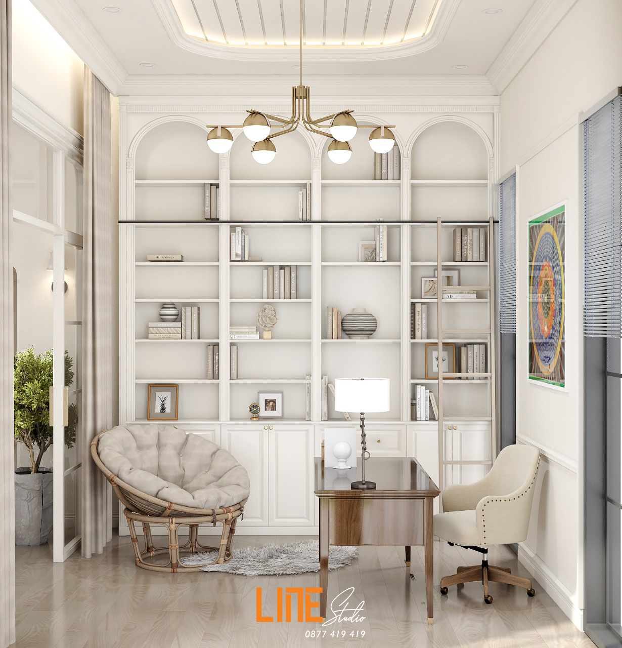 LINE STUDIO THIẾT KẾ THI CÔNG NỘI NHÀ PHỐ BẢO LỘC - 281M2 - 2PN - CHỊ CANDY