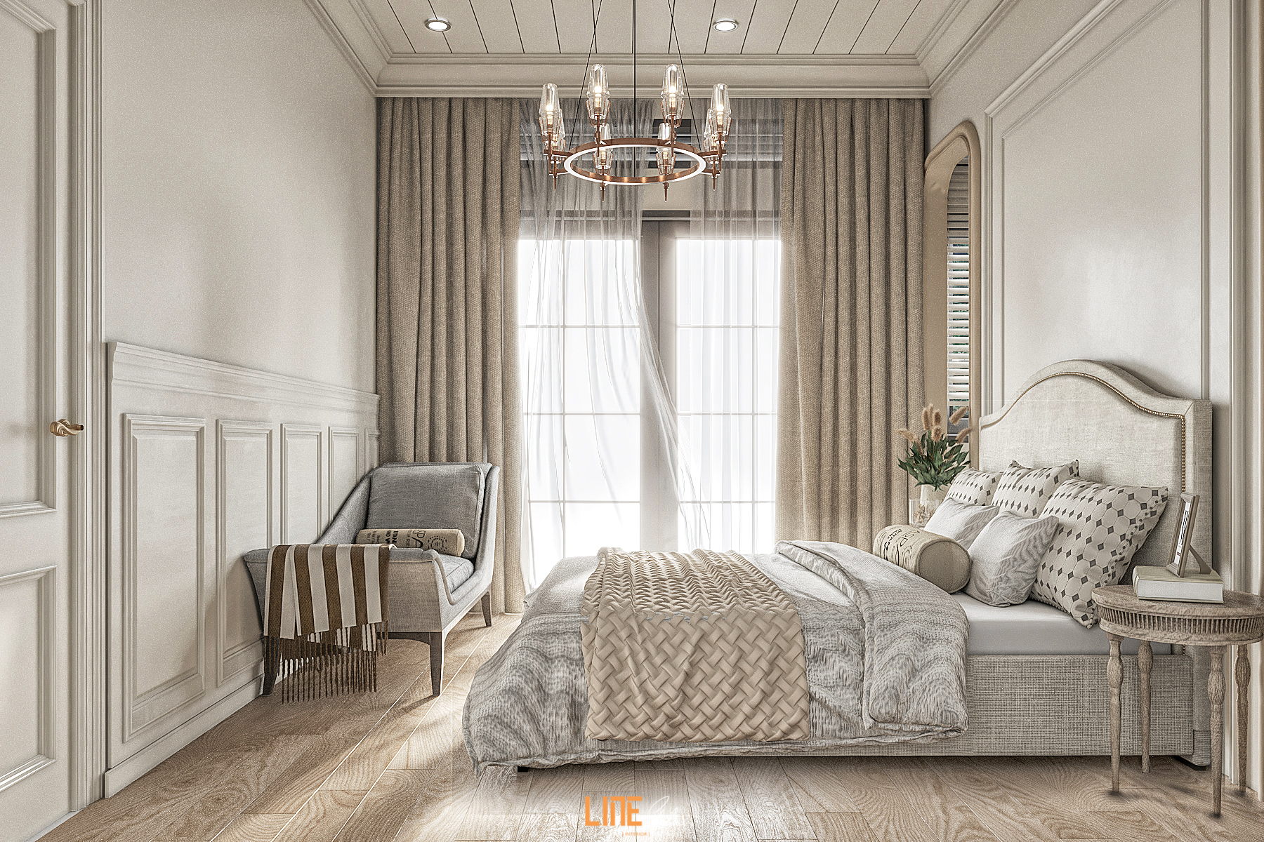 LINE STUDIO THIẾT KẾ THI CÔNG NỘI NHÀ PHỐ BẢO LỘC - 281M2 - 2PN - CHỊ CANDY