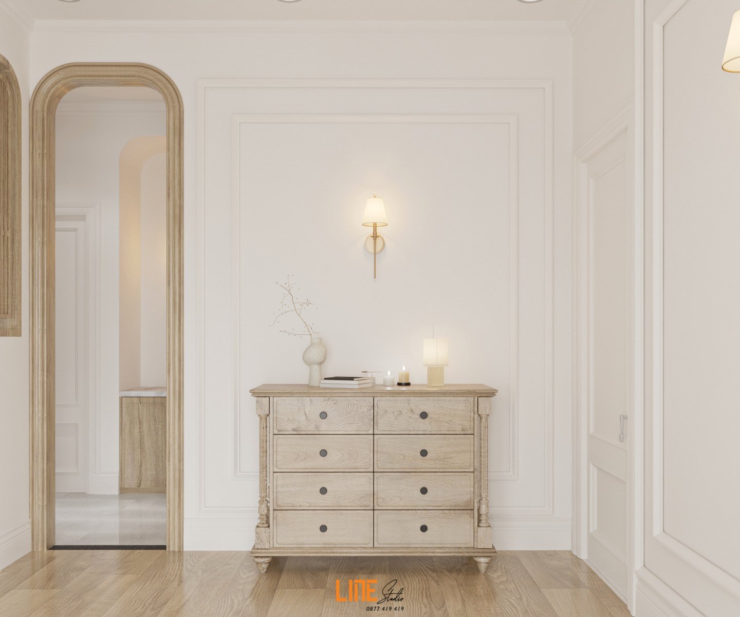 LINE STUDIO THIẾT KẾ THI CÔNG NỘI NHÀ PHỐ BẢO LỘC - 281M2 - 2PN - CHỊ CANDY