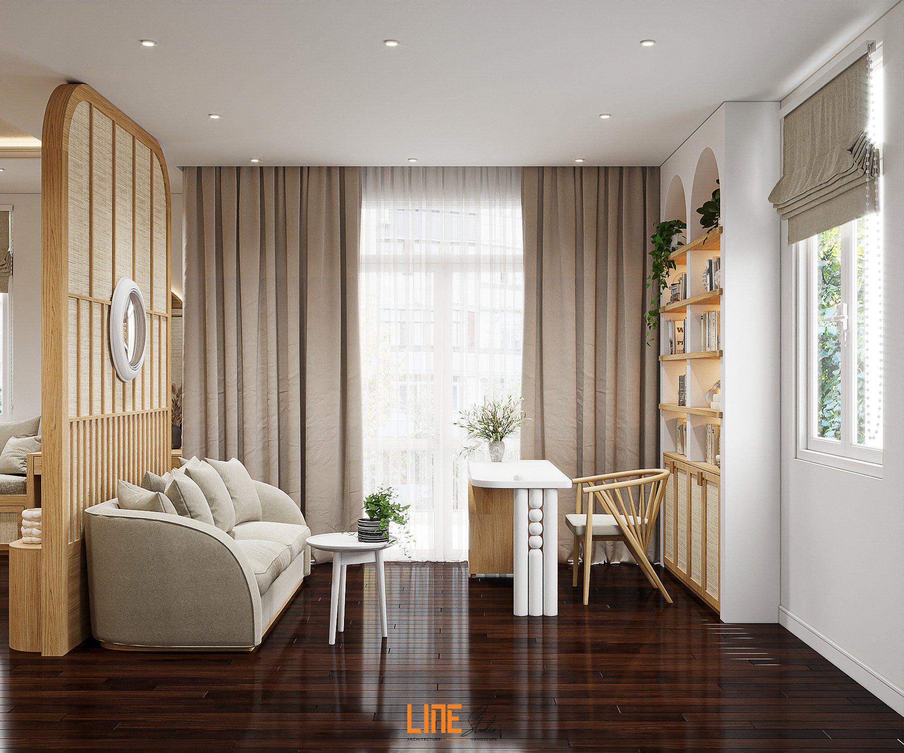 LINE STUDIO THIẾT KẾ THI CÔNG NỘI THẤT NHÀ PHỐ QUẬN 8 – 30M2 – 1PN – CHỊ QUỲNH