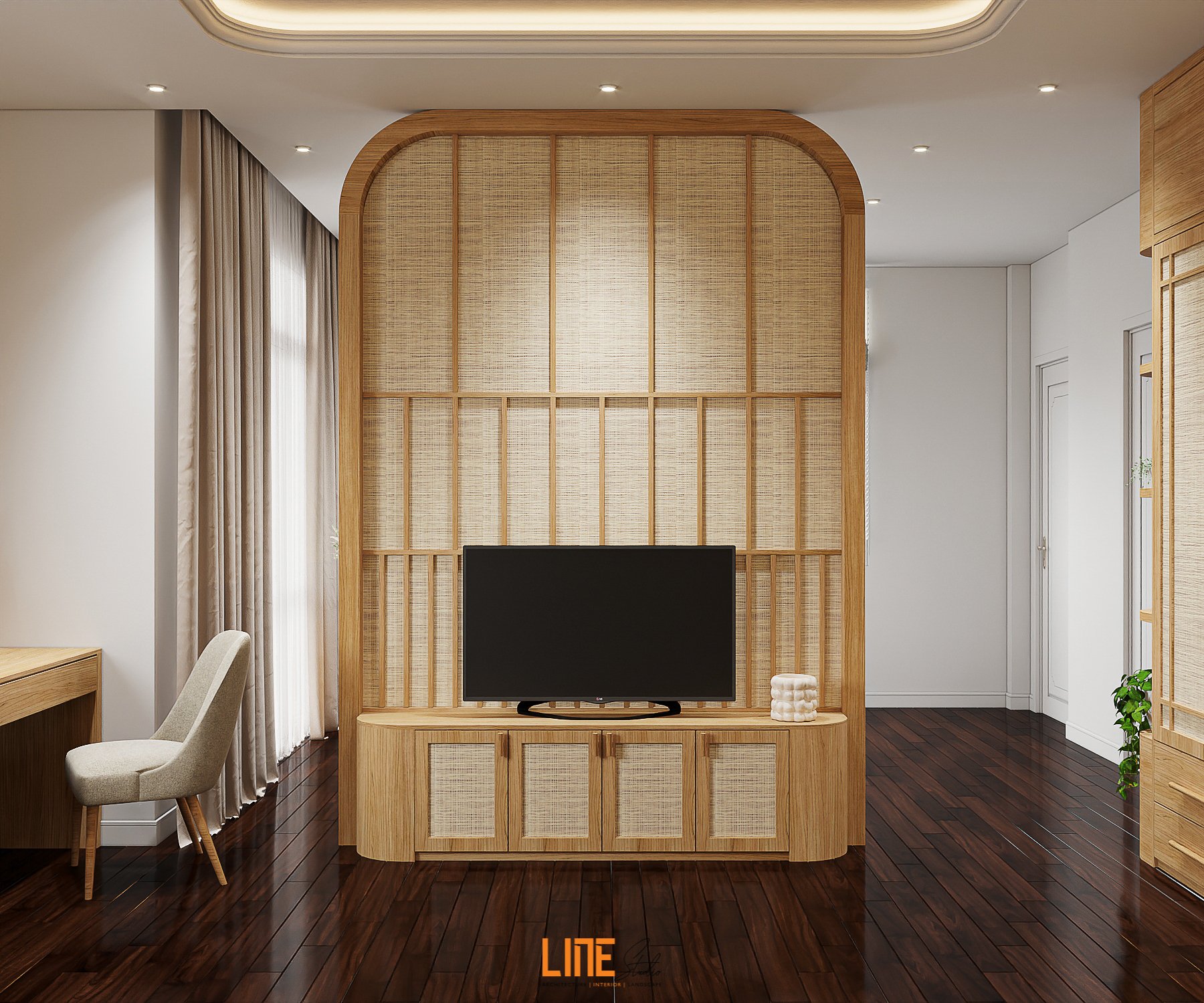 LINE STUDIO THIẾT KẾ THI CÔNG NỘI THẤT NHÀ PHỐ QUẬN 8 – 30M2 – 1PN – CHỊ QUỲNH