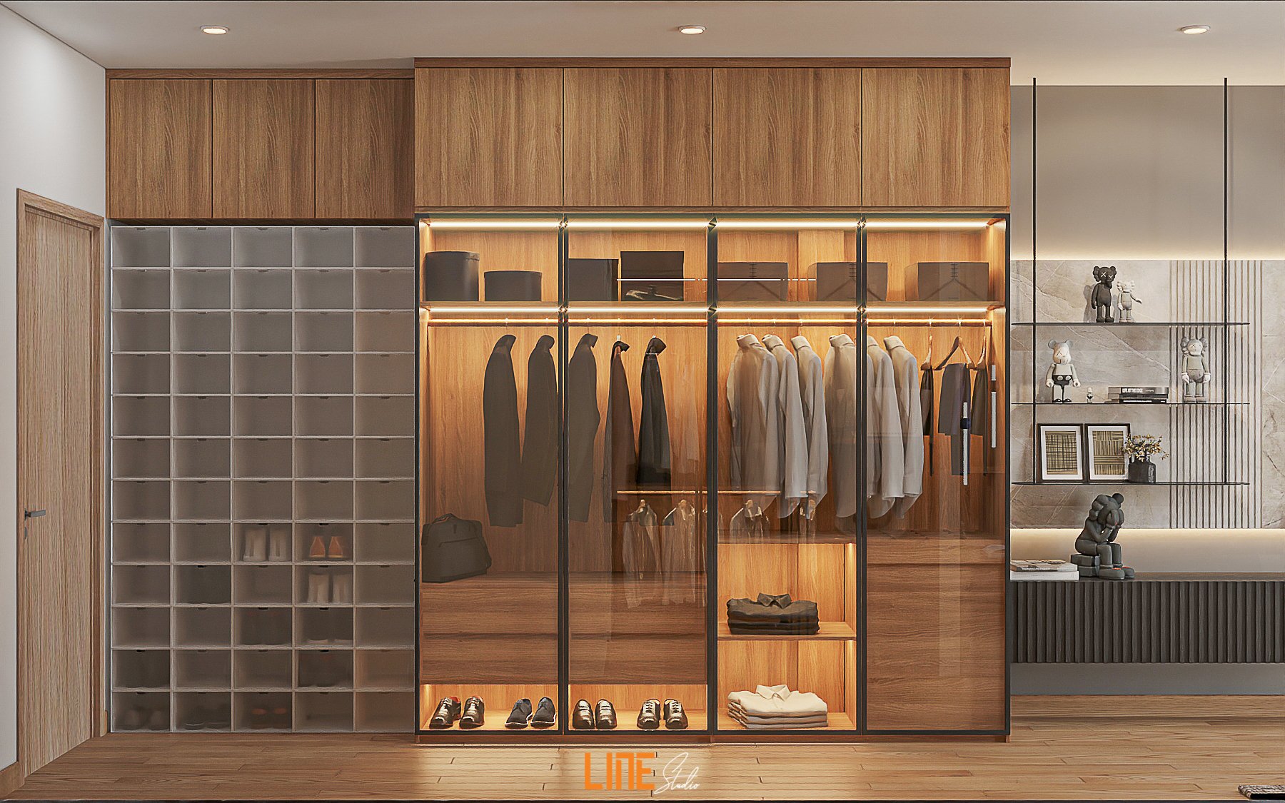 LINE STUDIO THIẾT KẾ THI CÔNG NỘI THẤT NHÀ PHỐ TÂN PHÚ - 272M2 - 4PN - ANH HOÀNG