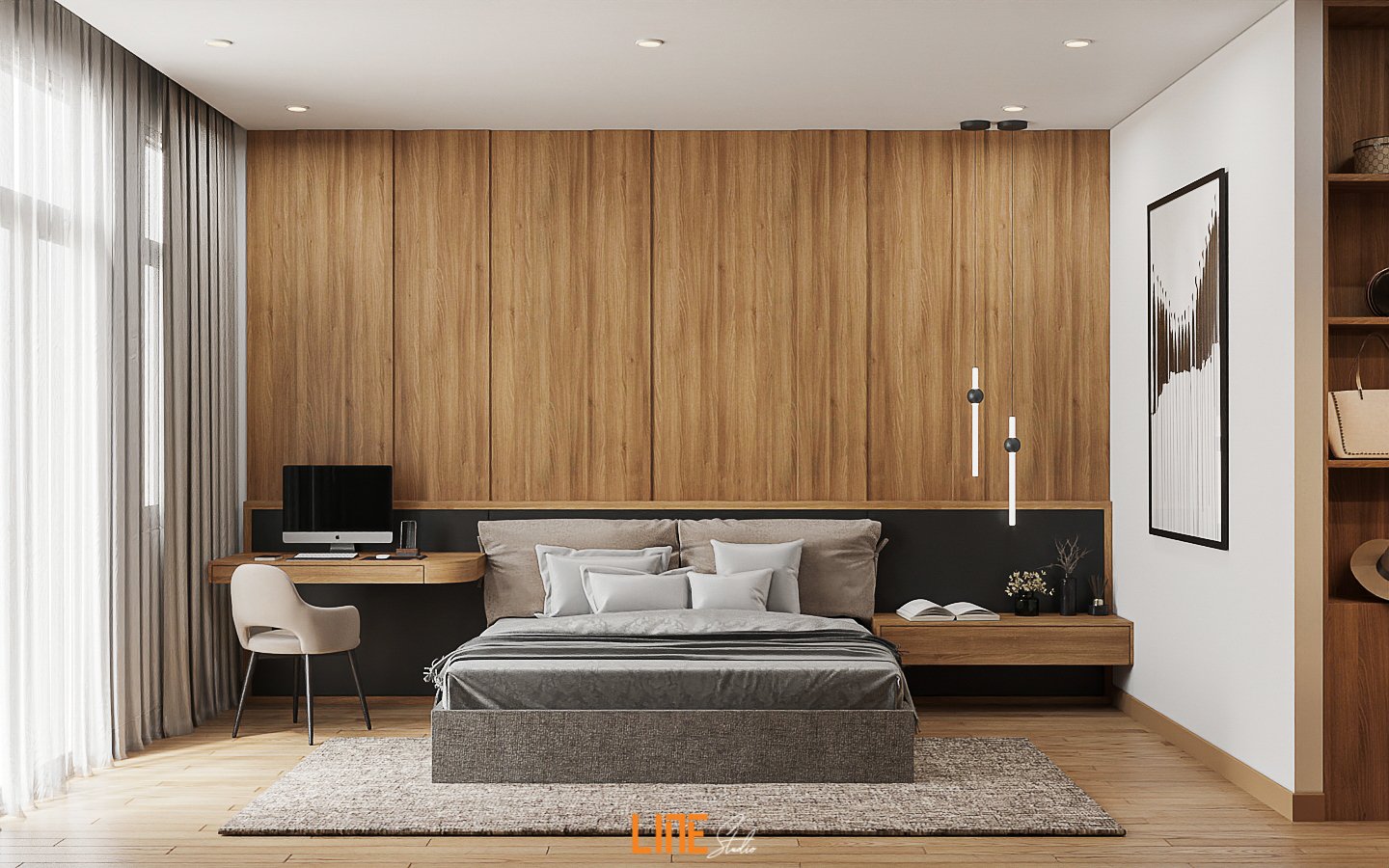 LINE STUDIO THIẾT KẾ THI CÔNG NỘI THẤT NHÀ PHỐ TÂN PHÚ - 272M2 - 4PN - ANH HOÀNG