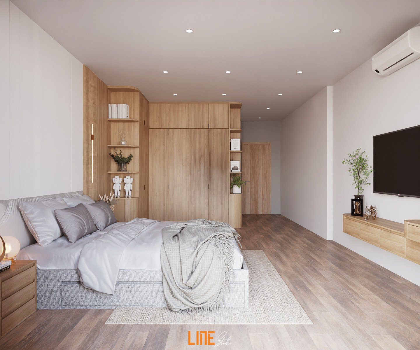 LINE STUDIO THIẾT KẾ THI CÔNG NỘI THẤT NHÀ PHỐ TÂN PHÚ - 272M2 - 4PN - ANH HOÀNG