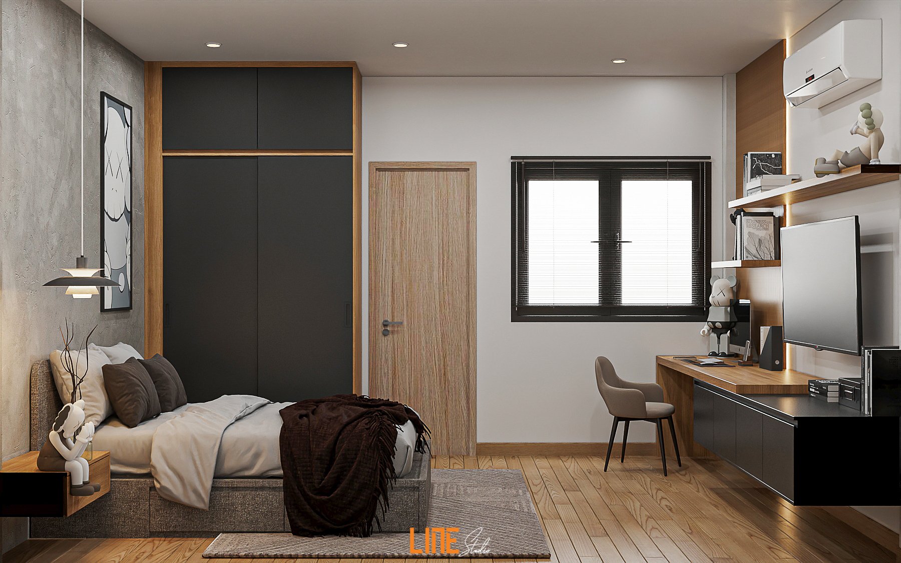 LINE STUDIO THIẾT KẾ THI CÔNG NỘI THẤT NHÀ PHỐ TÂN PHÚ - 272M2 - 4PN - ANH HOÀNG