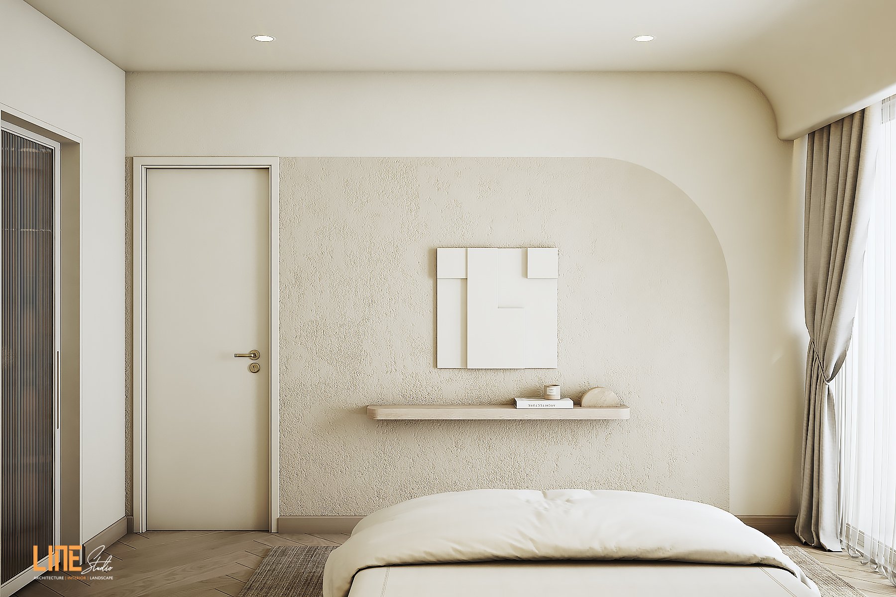 LINE STUDIO THIẾT KẾ THI CÔNG NỘI THẤT CĂN HỘ SYMPHONY - MIDTOWN PHÚ MỸ HƯNG - 90M2 - 2PN - ANH KHÁNH