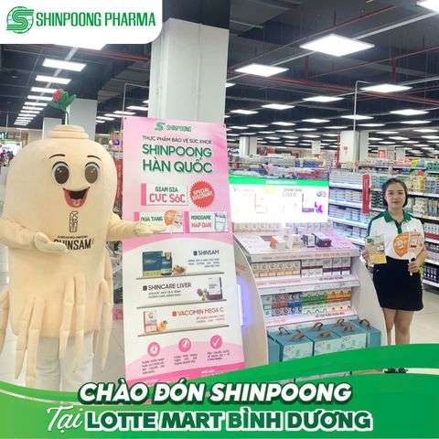 Ô LA!! SHINPOONG PHARMA ĐÃ CÓ MẶT TẠI LOTTE MART BÌNH DƯƠNG!