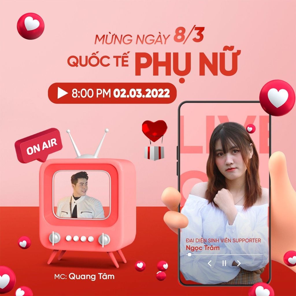 LIVESTREAM 02/03 | 8:00 PM | MỪNG NGÀY QUỐC TẾ PHỤ NỮ