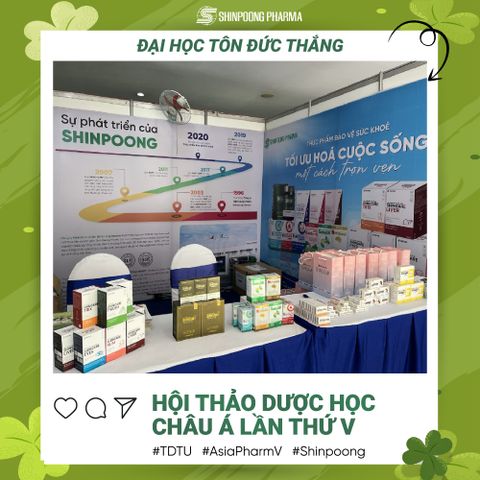 SHINPOONG PHARMA TÀI TRỢ GIAN HÀNG GIỚI THIỆU SẢN PHẨM TẠI HỘI THẢO DƯỢC HỌC CHÂU Á ASIAPHARM V 2023.