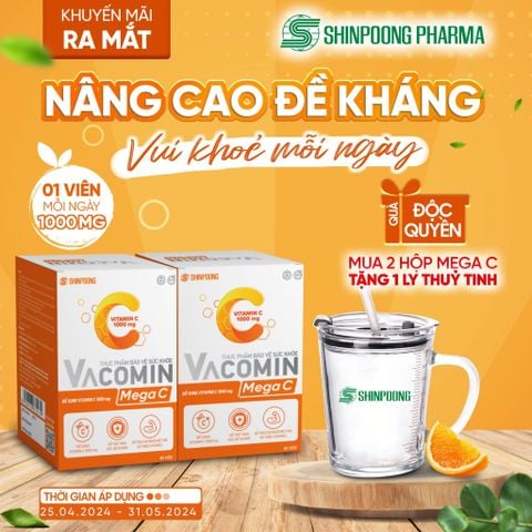 ✨KHUYẾN MÃI RA MẮT VACOMIN MEGA C | NÂNG CAO ĐỀ KHÁNG - VUI KHOẺ MỖI NGÀY ✨
