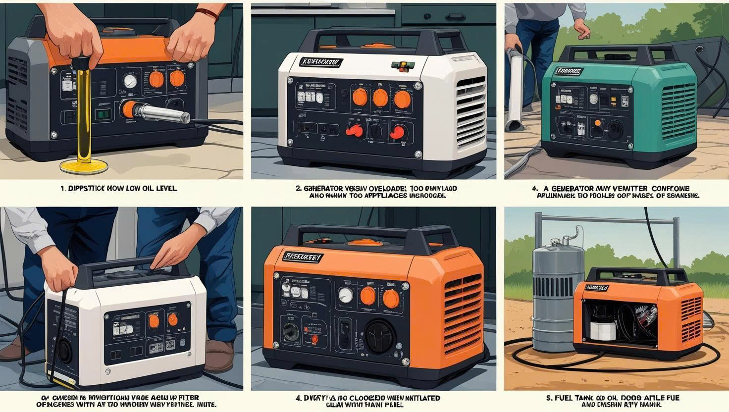 5 Sai Lầm Thường Gặp Khi Sử Dụng Máy Phát Điện & Cách Khắc Phục