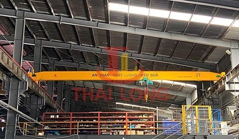 Cầu trục 3 tấn dầm đơn ở Bắc Giang