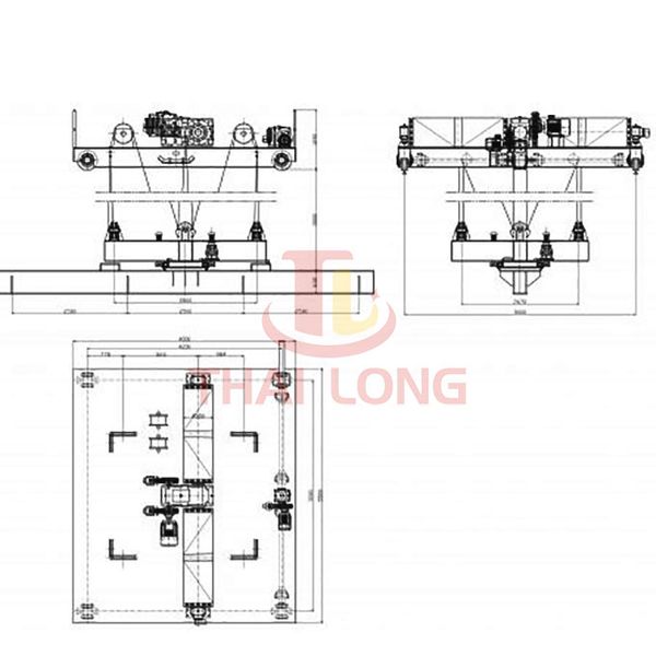 bản vẽ xe con treo dầm mâm từ