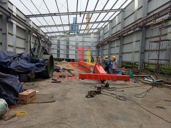 cầu trục 3 tấn dầm đơn ở Thái Bình