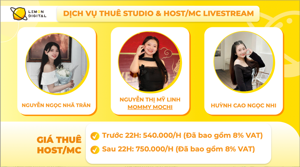 Dịch vụ thuê host livestream - Haravan