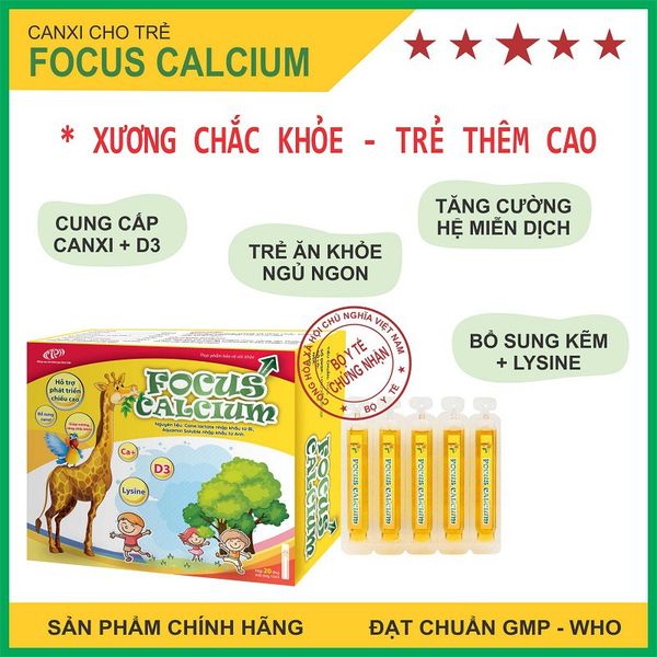 Ông uống bổ sung Canxi cho trẻ