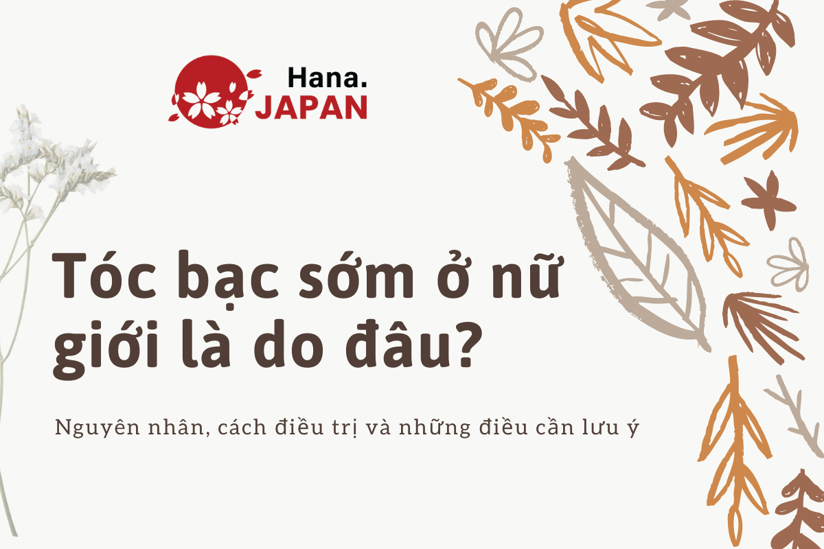 Tóc bạc sớm ở nữ giới là do đâu? Trị tóc bạc sớm ở nhà và những lưu ý