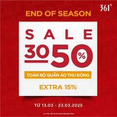 END OF SEASON | SALE 30 - 50% TOÀN BỘ QUẦN ÁO THU ĐÔNG