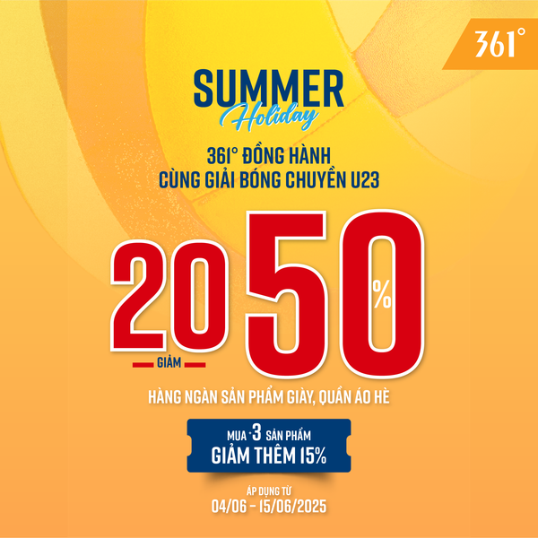 THƯƠNG HIỆU 361° ĐỒNG HÀNH GIẢI BÓNG CHUYỀN U23 NĂM 2025